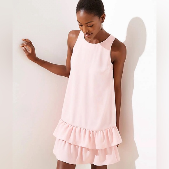 LOFT Dresses & Skirts - LOFT Ruffle Hem Dress Size 8 NWT